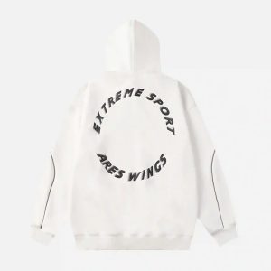 Concert Outfit Letter Print Line Design Hoodie