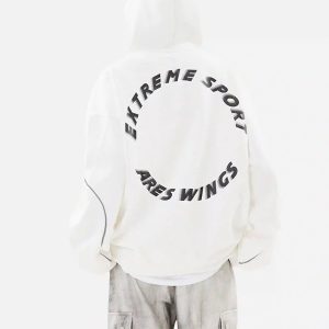 Concert Outfit Letter Print Line Design Hoodie