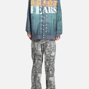 Concert Outfit Letter Print Quilted Bomber Jacket