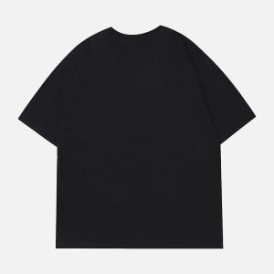 Concert Outfit Lettering Graffiti Print Tee