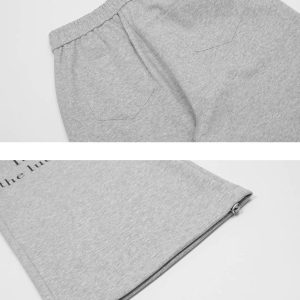 Concert Outfit Lettering Print Straight-Leg Sweatpants