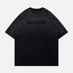 Concert Outfit Letters Graphic Vintage Tee