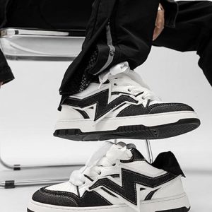 Concert Outfit Lightning Collision Color Splicing Board Shoes