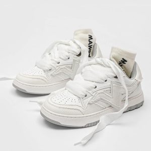 Concert Outfit Lightning Collision Color Splicing Board Shoes