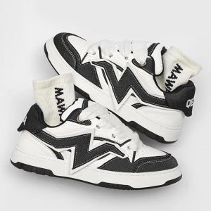 Concert Outfit Lightning Collision Color Splicing Board Shoes