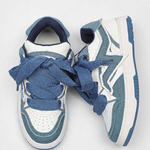 Concert Outfit Lightning Collision Color Splicing Board Shoes