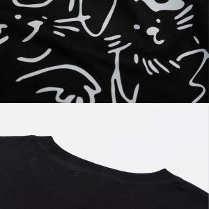 Concert Outfit Line Print Tee