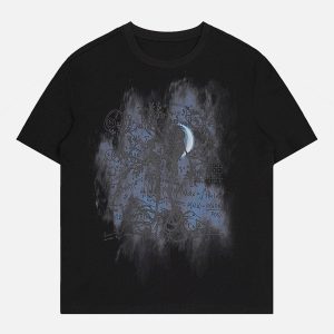 Concert Outfit Line Skeleton Graphic Tee