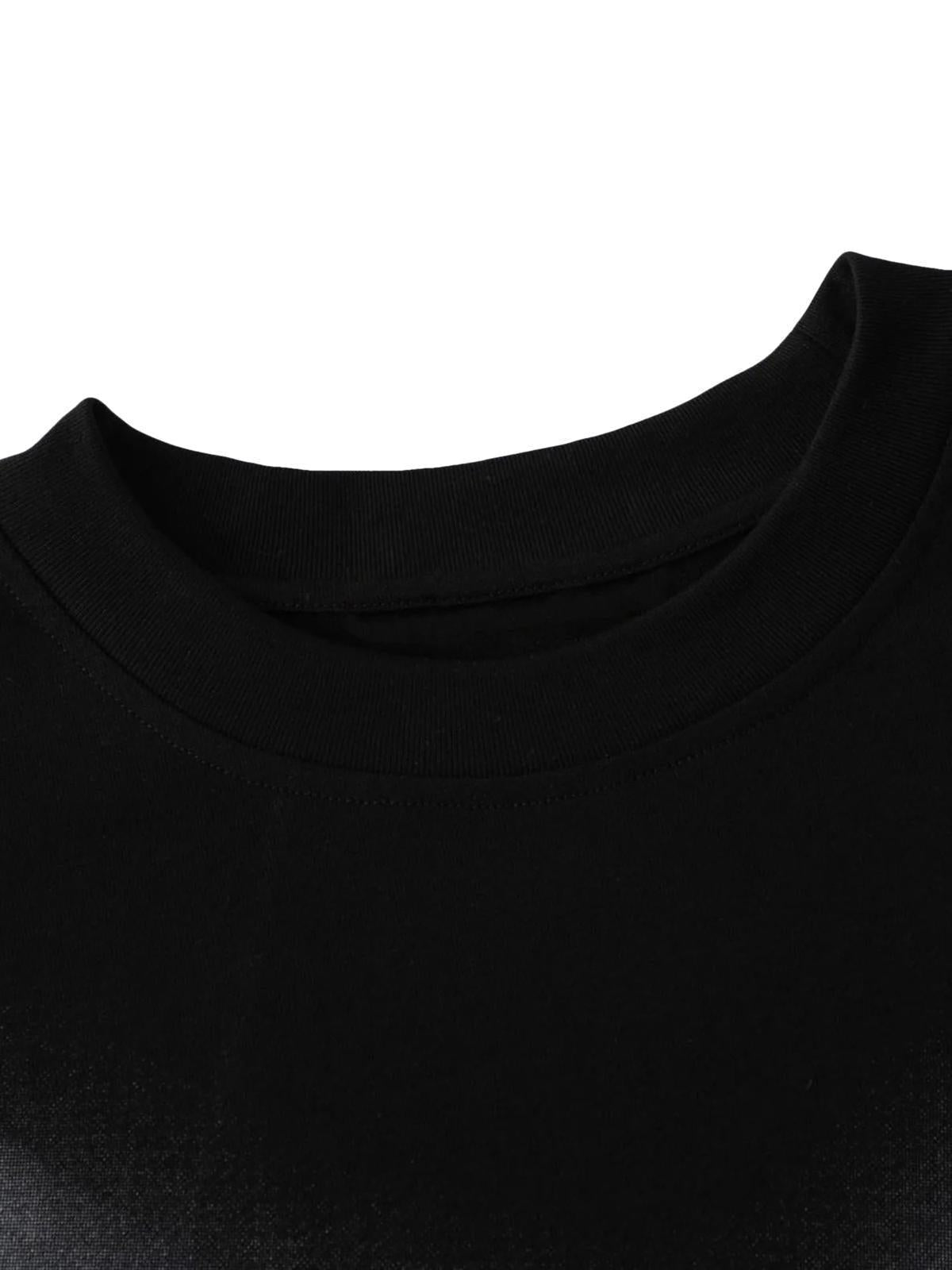 Concert Outfit Loose American Fuzzy Fun Printed T-Shirt Concert Outfit Loose American Fuzzy Fun Printed T-Shirt