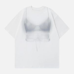 Concert Outfit Loose American Fuzzy Fun Printed T-Shirt