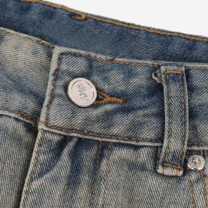 Concert Outfit Loose Wide Leg Cat Whisker Jeans