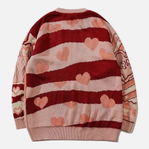 Concert Outfit Love Weaving Knit Sweater