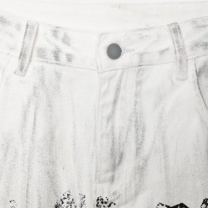 Concert Outfit Mecha Print Jeans