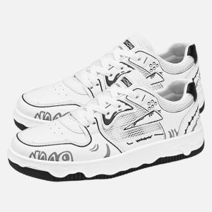 Concert Outfit Mesh Breathable Board Shoes