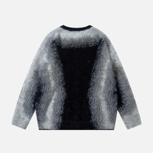 Concert Outfit Mohair Spliced Sweater