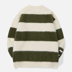 Concert Outfit Mohair Stripe Sweater