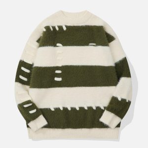 Concert Outfit Mohair Stripe Sweater