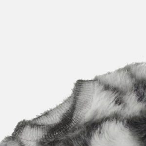 Concert Outfit Mohair Tie-Dye Design Sweater