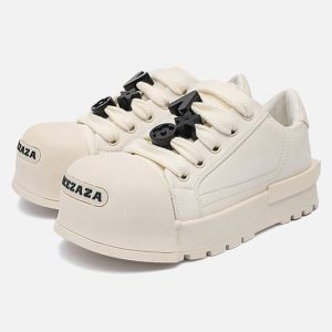 Concert Outfit Monochrome Chunky Tread Sneakers