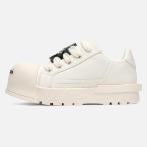 Concert Outfit Monochrome Chunky Tread Sneakers