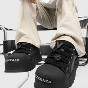 Concert Outfit Monochrome Chunky Tread Sneakers