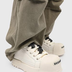 Concert Outfit Monochrome Chunky Tread Sneakers