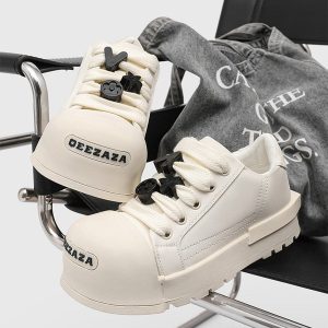 Concert Outfit Monochrome Chunky Tread Sneakers