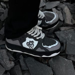 Concert Outfit Monochrome Shadowwave Heavy-Duty Street Sneakers