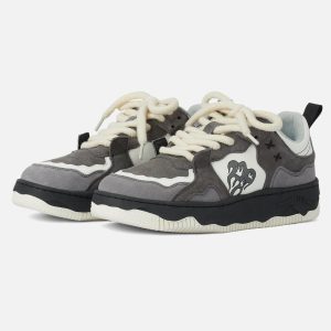 Concert Outfit Monochrome Shadowwave Heavy-Duty Street Sneakers