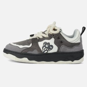 Concert Outfit Monochrome Shadowwave Heavy-Duty Street Sneakers