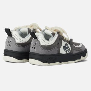 Concert Outfit Monochrome Shadowwave Heavy-Duty Street Sneakers