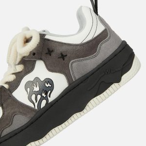 Concert Outfit Monochrome Shadowwave Heavy-Duty Street Sneakers