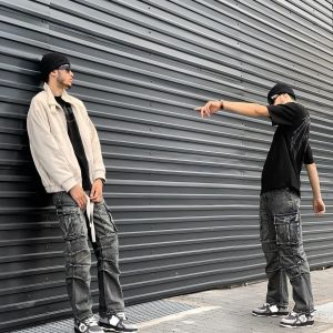 Concert Outfit Monochrome Shadowwave Heavy-Duty Street Sneakers