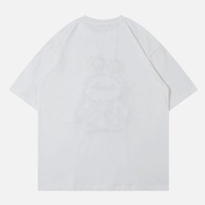 Concert Outfit Monster Embroidery Print Tee