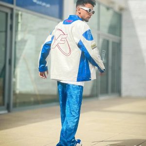 Concert Outfit Motorcycle PU Leather Stitching Racing Jacket