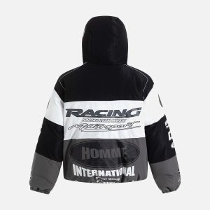 Concert Outfit Motorcycle Racing Puffer Jacket