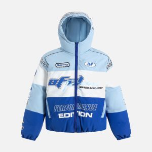 Concert Outfit Motorcycle Racing Puffer Jacket