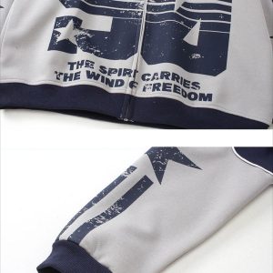 Concert Outfit Mottled Distressed Print Hoodie