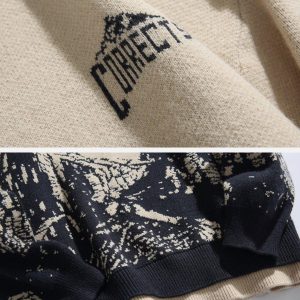 Concert Outfit Mountains Knit Sweater