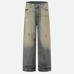 Concert Outfit Mud Dyeing Jeans