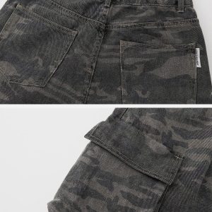 Concert Outfit Multi-Pocket Camouflage Cargo Pants