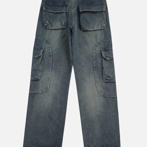 Concert Outfit Multi-Pocket Cargo Jeans