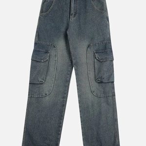 Concert Outfit Multi-Pocket Cargo Jeans