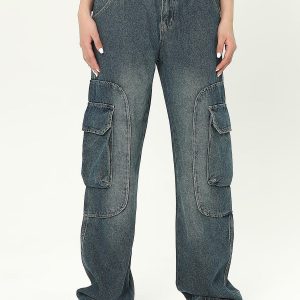 Concert Outfit Multi-Pocket Cargo Jeans