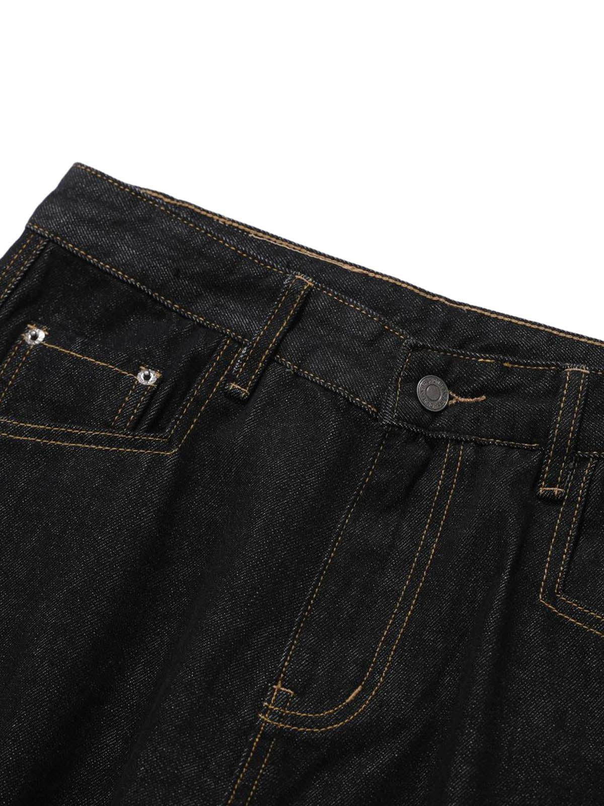 Concert Outfit Multi-Pocket Deconstructed Washed Barrel Cargo Jeans Concert Outfit Multi-Pocket Deconstructed Washed Barrel Cargo Jeans