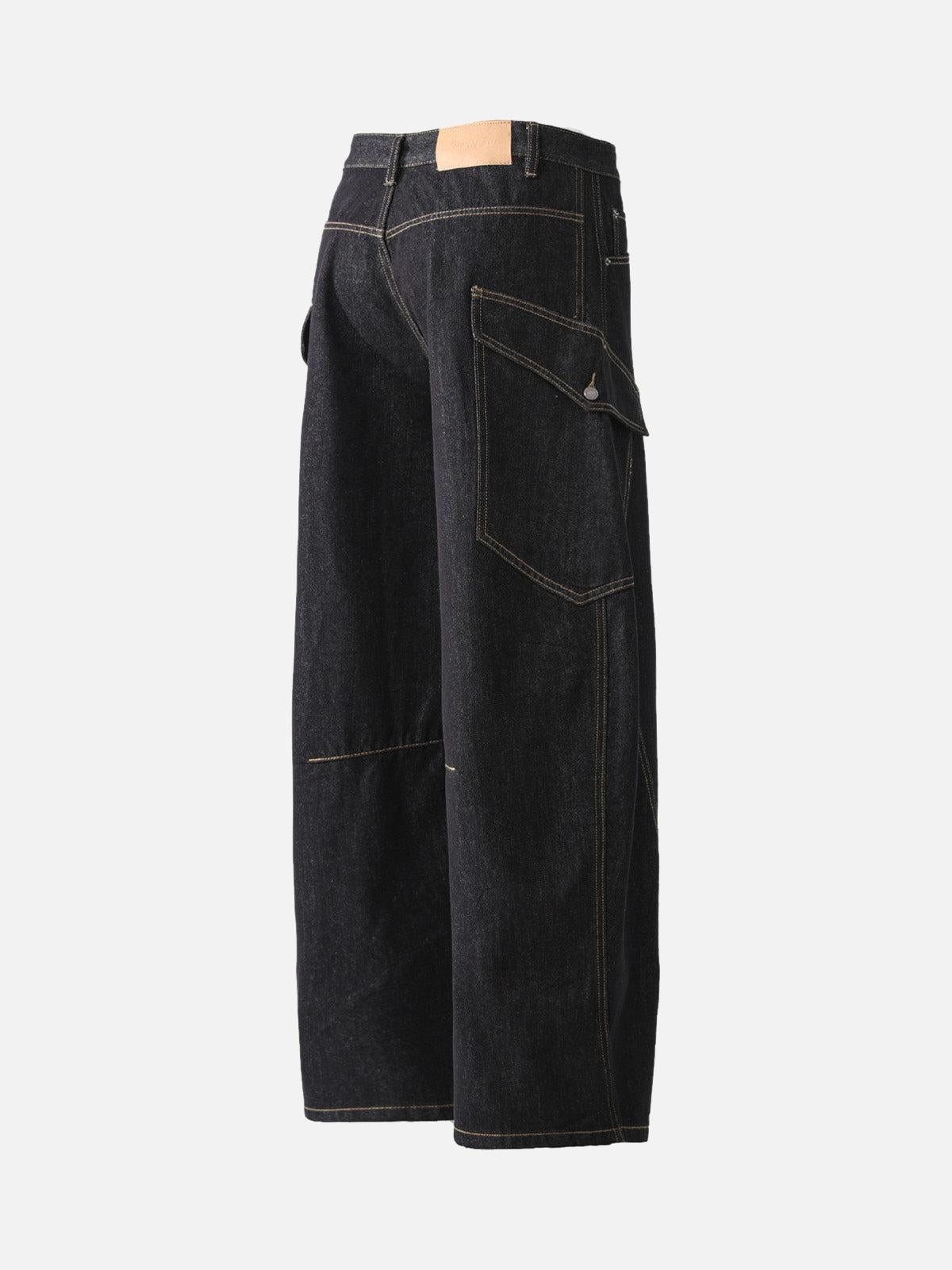 Concert Outfit Multi-Pocket Deconstructed Washed Barrel Cargo Jeans Concert Outfit Multi-Pocket Deconstructed Washed Barrel Cargo Jeans