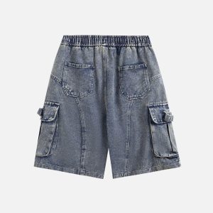 Concert Outfit Multi Pocket Drawstring Jorts