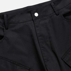 Concert Outfit Multi-Pocket Functional Casual Workwear Wide Leg Pants