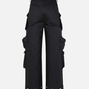 Concert Outfit Multi-Pocket Functional Casual Workwear Wide Leg Pants