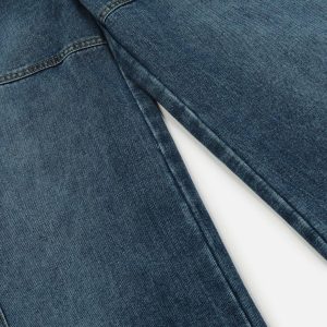 Concert Outfit Multi Pocket Loose Barrel Jeans